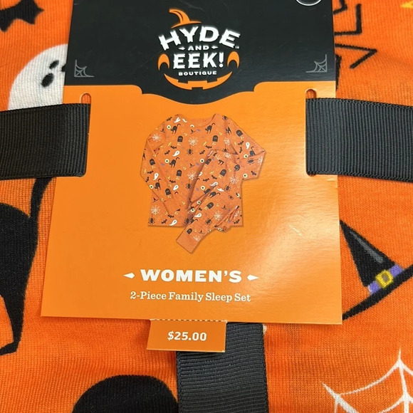 Hyde & Eek Halloween matching long sleeve shirt long pants pajama set - Picture 3 of 5